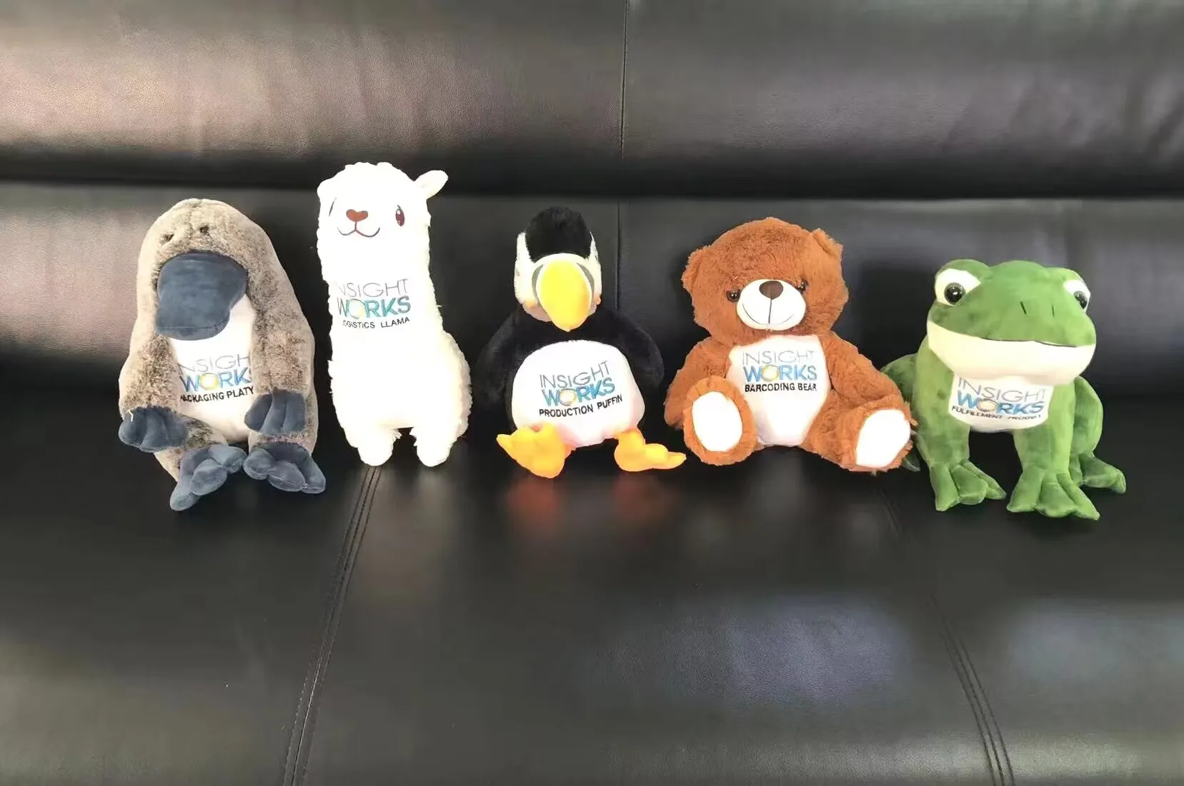 Cute alpaca plush toy accept custom logo forest animal farm animal