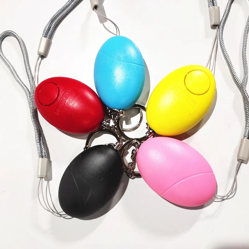 Protect Alert Personal Safety Scream Loud Keychain Self Defense Women Alarm Egg Shape Girl Security Emergency Alarm