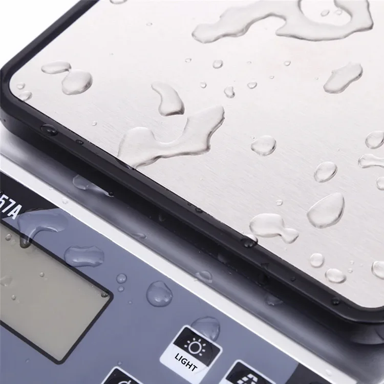 Household stainless steel electronic kitchen food scale ingredients baking LCD digital display scale Charging version