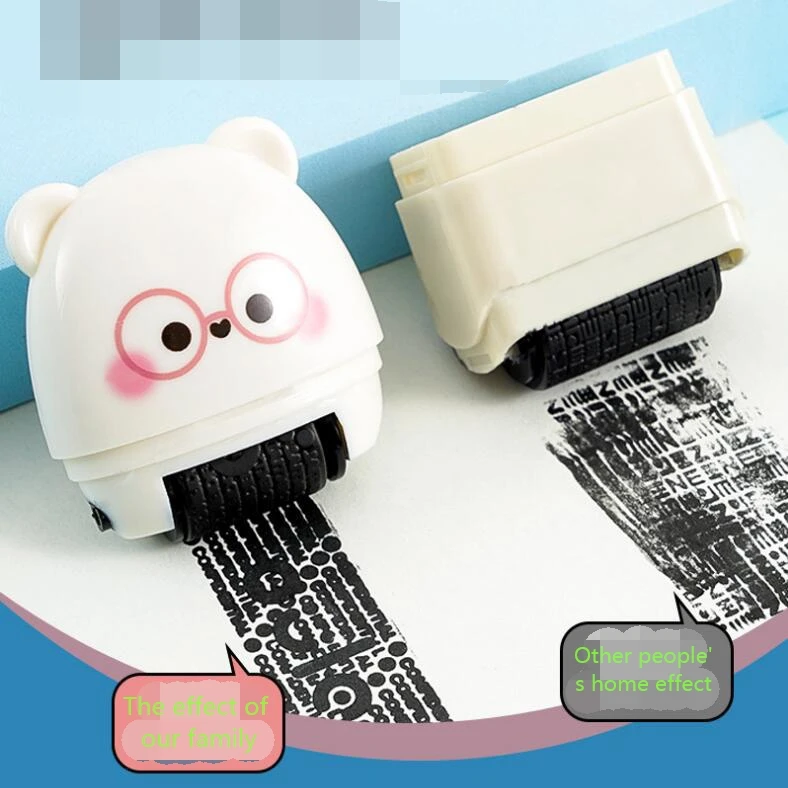 Express coding pen confidential seal light luxury wind unpacking corrector random code roller fast drying to protect privacy