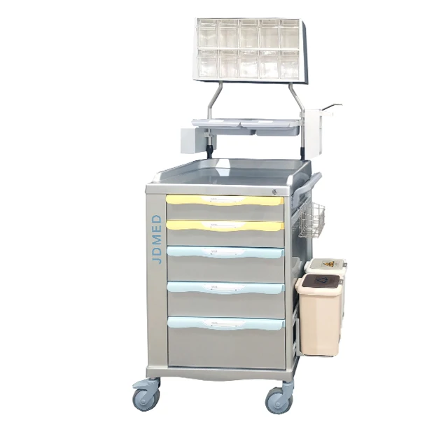 Patient care Multi Drawer modern design Hospital&Clinic Medication Equipment Medical anesthesia trolley Hospital cart (1600580118910)