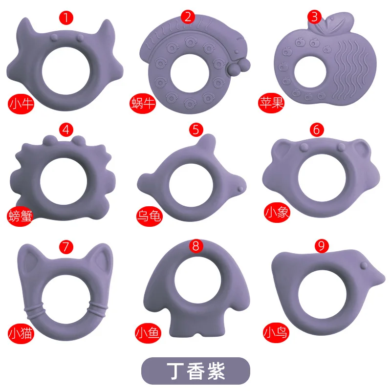 Newborn Gifts Baby Sensory Toys 100% Food Grade Non-toxic And BPA Free Baby Silicone Teether with suction