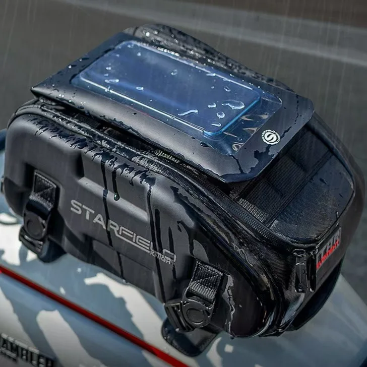 Hot selling motorcycle rear seat bag, riding oil bag, waterproof multifunctional magnetic adsorption