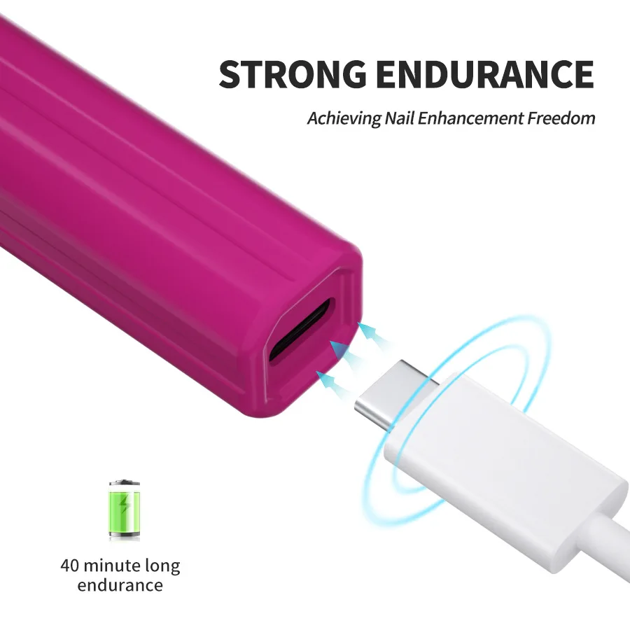 Upgraded version Handheld Small Led Light UV Nail Lamp Nail Dryer Set Small Nail UV/Led Lamp Factory Customized Logo