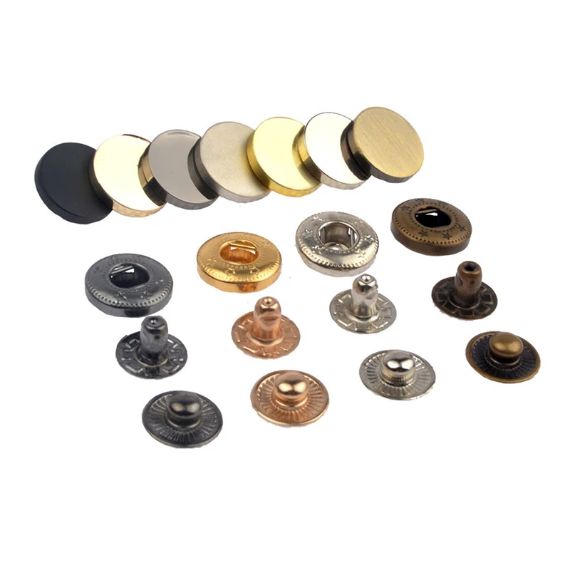 Factory Direct 4 parts Fashion Metal Brass Nickel Copper Snap Button for Garment
