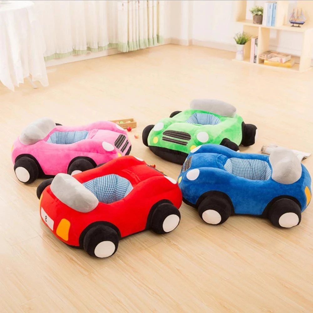 Custom Baby Car Seat Shape Seats Sofa Toys Kids Furniture Plush Seat Support No Filling Child Learn to Sit Training Chair