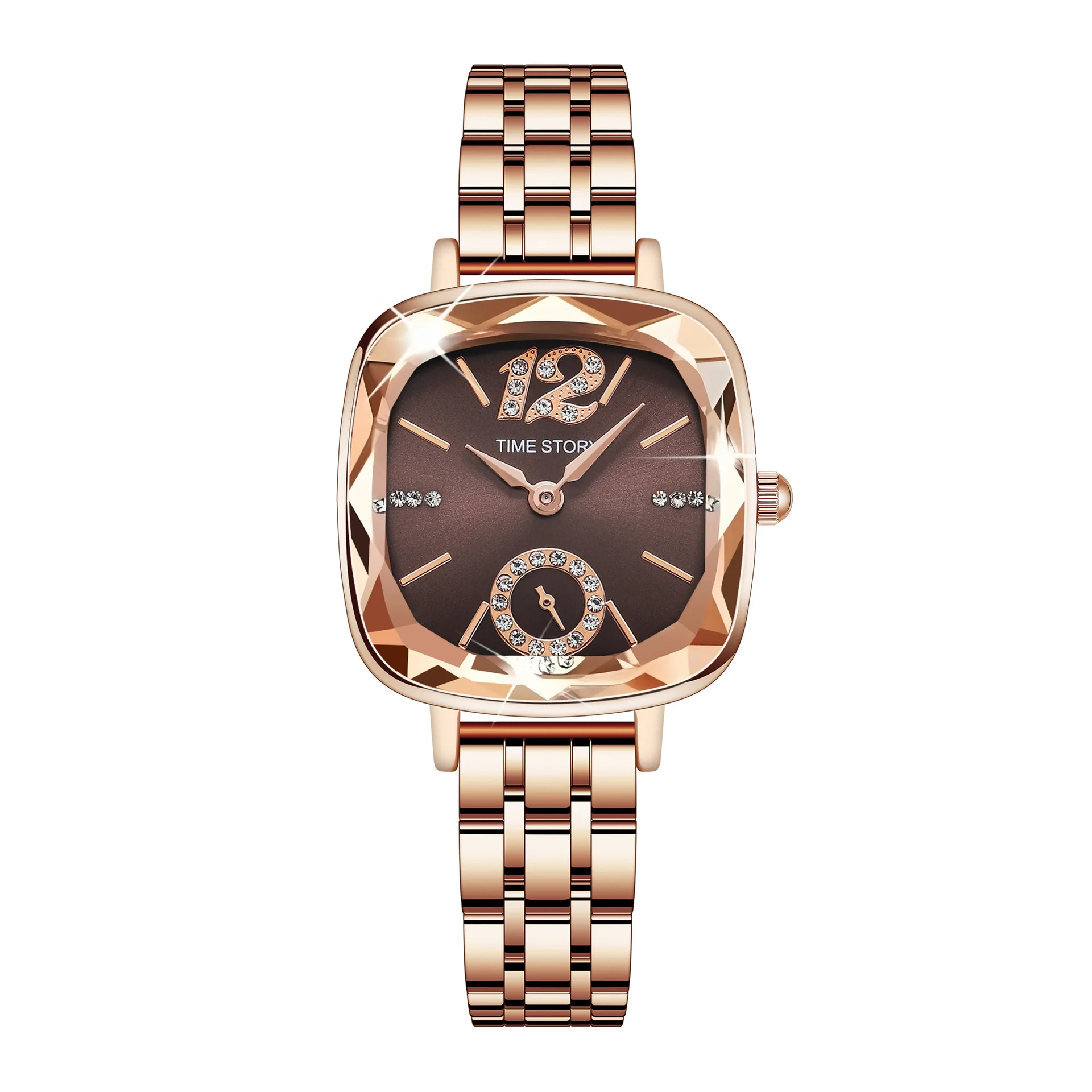 Time Story Women Rose Classic Quartz Watch Female Elegant Clock Luxury Gift Watches Ladies Waterproof Wristwatch