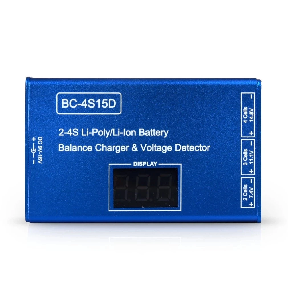 Детектор напряжения ЖК-дисплей с цифровым дисплеем BC-4S15D литий зарядный адаптер батареи Lipo баланс зарядное устройство для RC