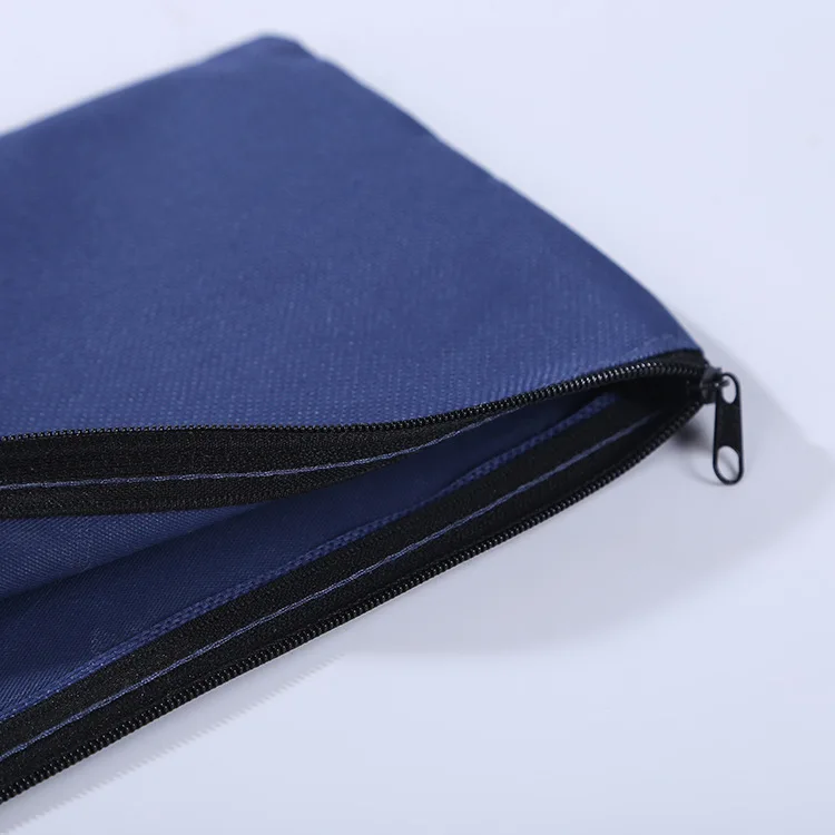 Famous Custom Logo Portable Blank Mini Cosmetic Canvas Bag with Zipper