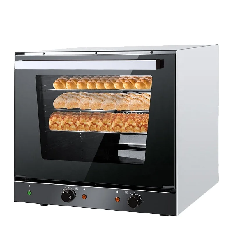 Commercial Electric oven 220V Countertop Hot Air with 4 Trays for Baking Pizza Bread Popular for home Use