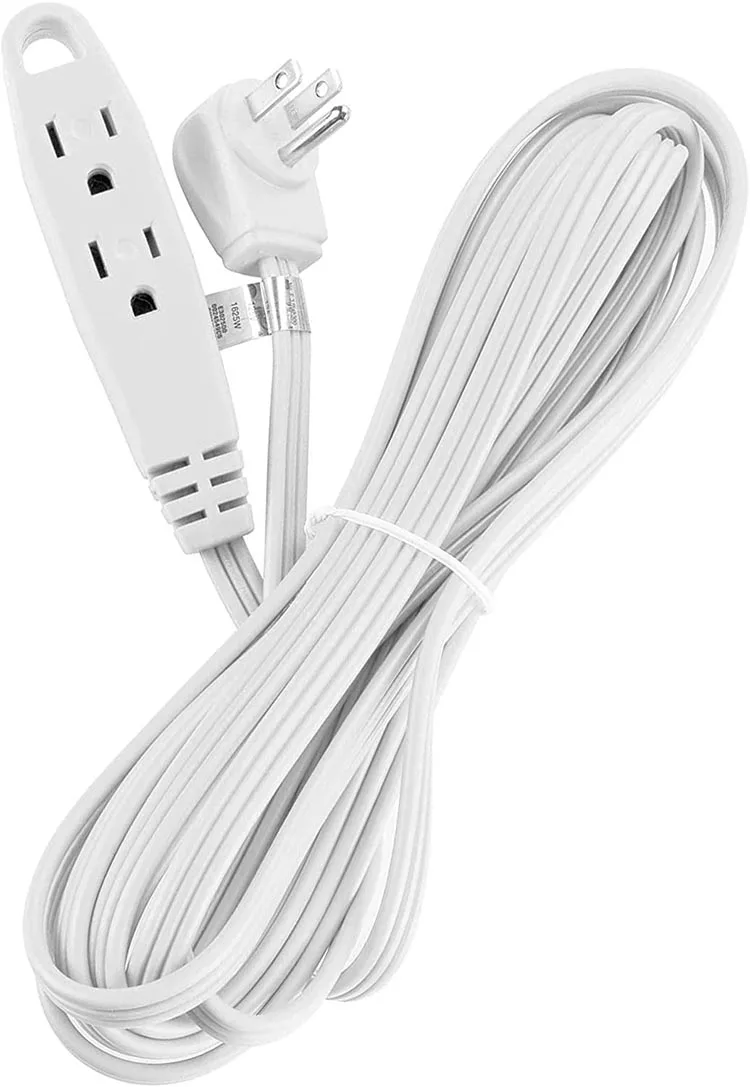 3 Multiple Sockets Outlets Heavy Duty 16AWG 110v-220v Cable PVC Insulation Extension Power Cord