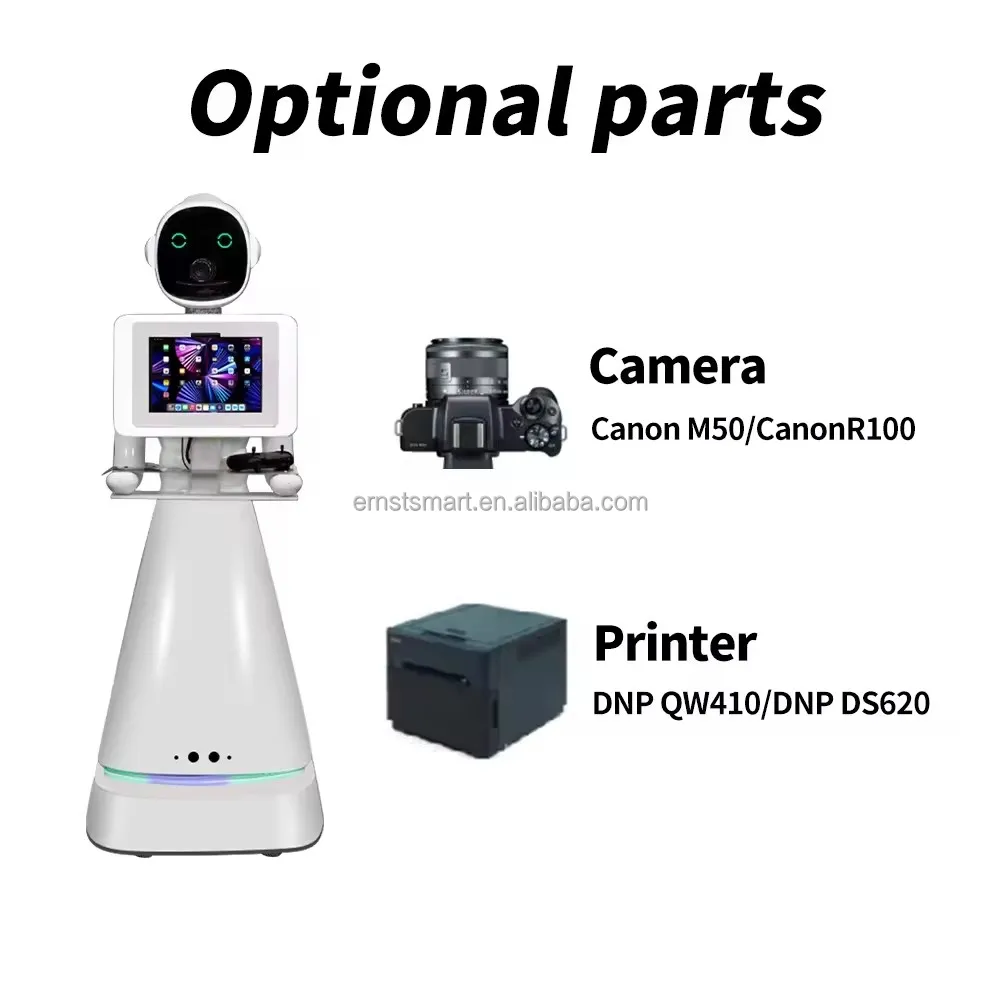 2024 Fashion Popular Photo Booth Roamer Robotic Kit Photo Robot Wireless Automatic Rotating Selfie Robot Roamer Photo Booth