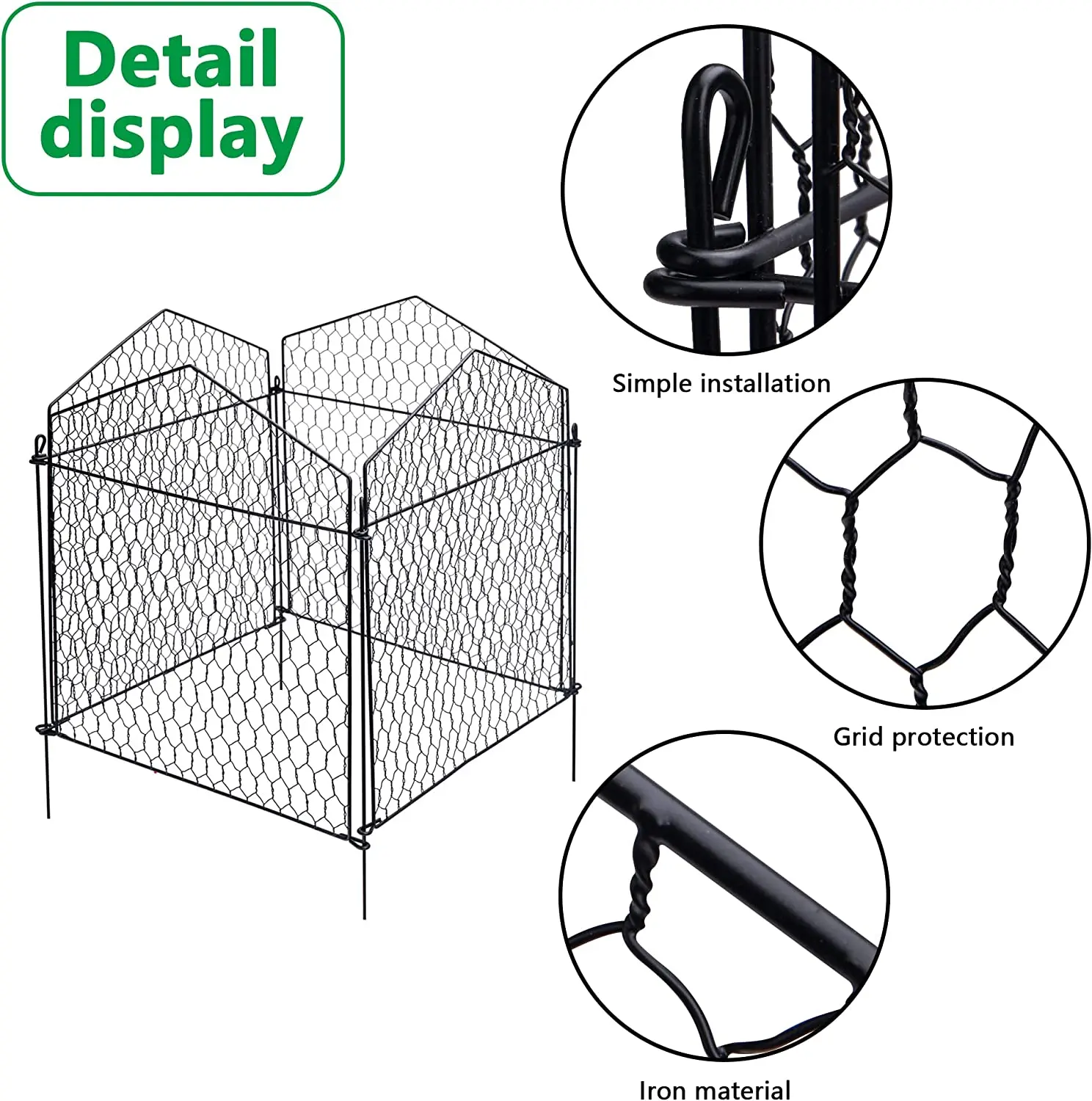 Large Wire Guard Protection Animal Garden Fence Barrier Plant Cage Cloche Cover For Plants Vegetables and Shrubs