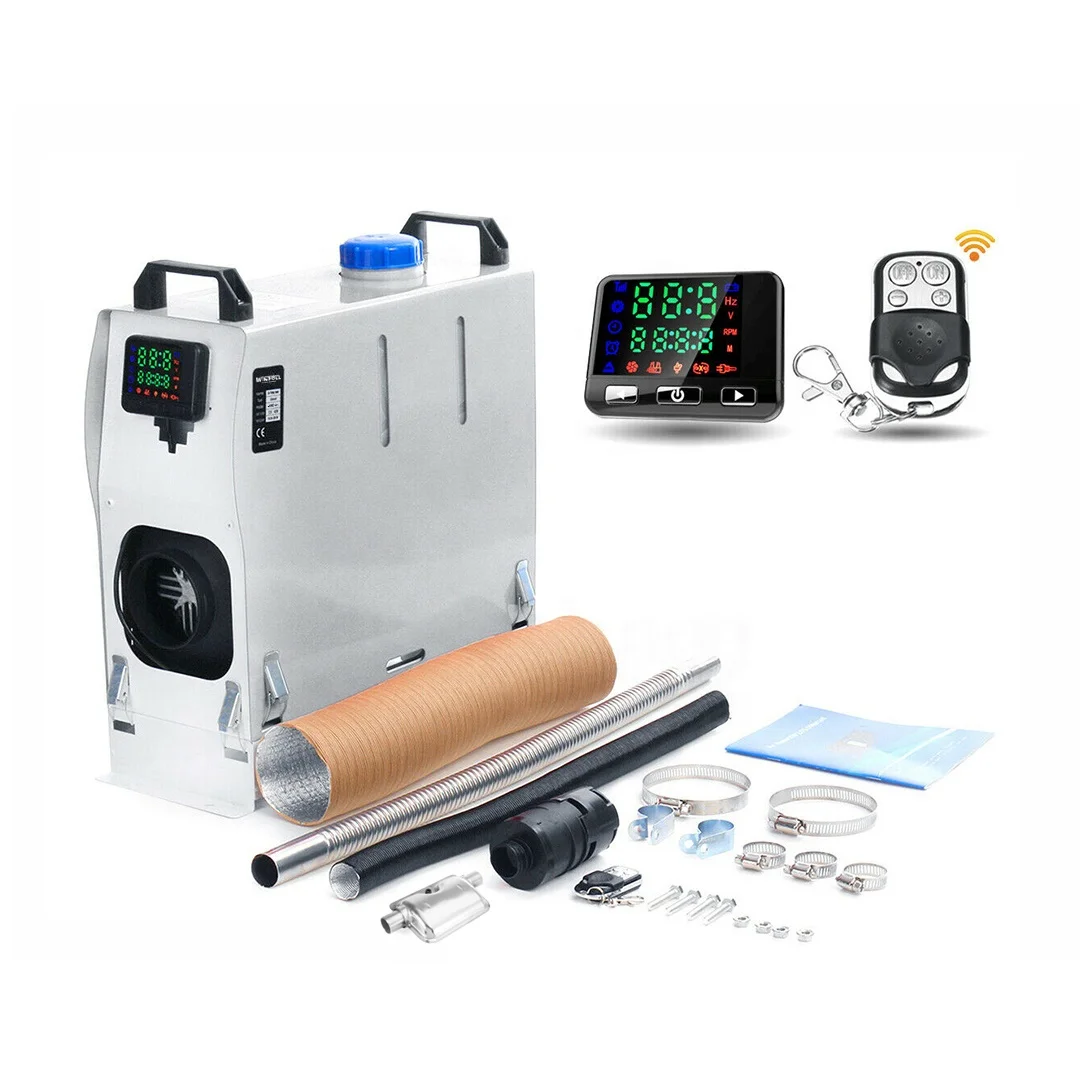 All In One  White Portable Fuel Air Heater 12V/24V Parking Heater Diesel Similar to webasto  for Truck Boat RV