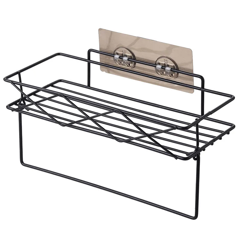 No Drilling Strong Shower Caddy Corner Kitchen Racks Adhesive Bathroom Shelf Wall Mounted Shower Shelf Towel Shelf