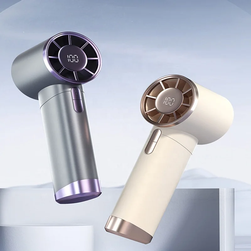 Portable LED Ceiling Fan Turbo Speed Custom Fans Car Garage Use Three-Wind English Cooling Fan Rechargeable Battery Outdoor
