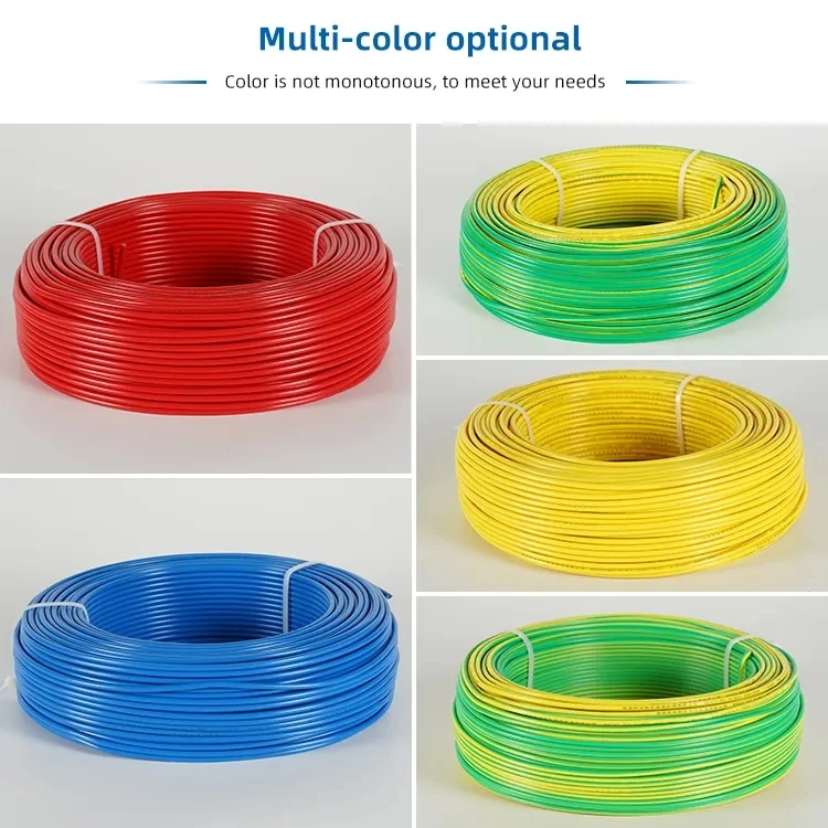 U11007 Copper wire PVC Insulation Electrical wiring PVC Coated Wire