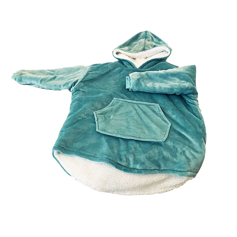 
Оптовая продажа, высококачественное Фланелевое детское одеяло с капюшоном и карманом для окон 