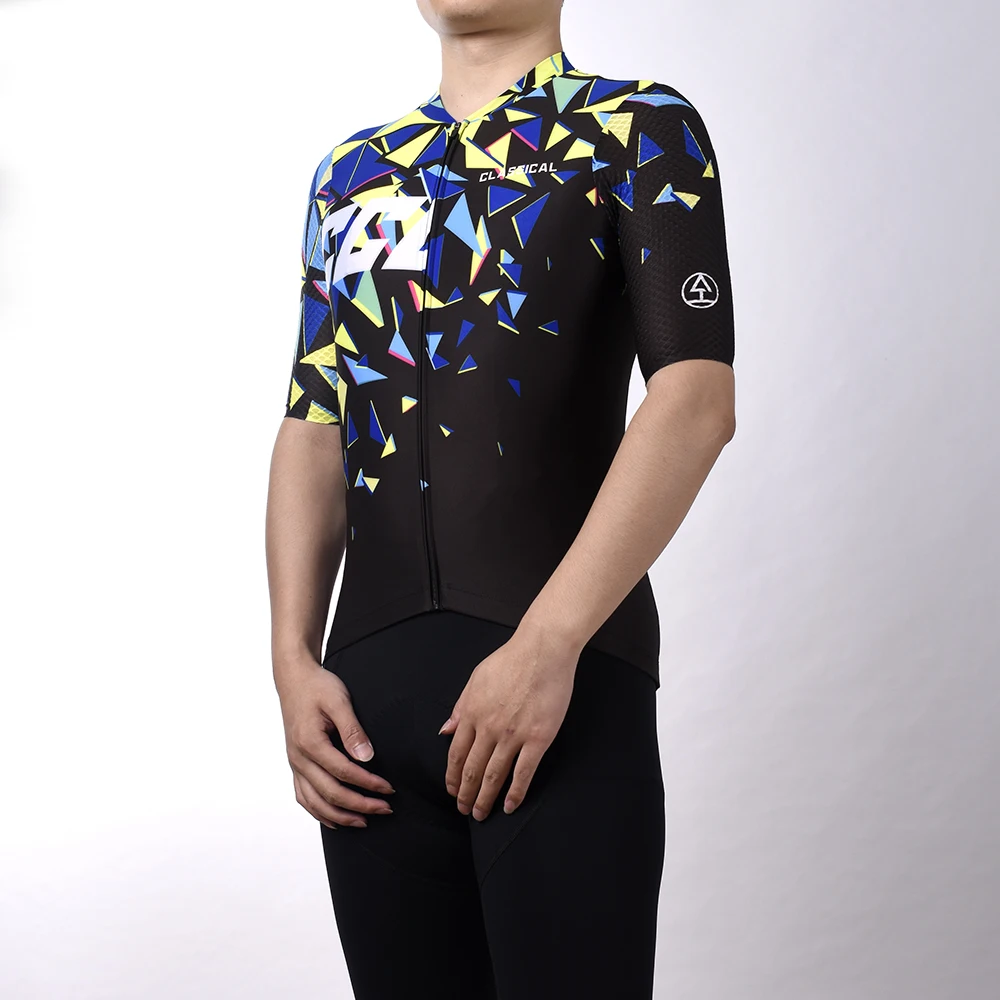 New Design Best Selling Vintage Cycling Jersey Black Retro Cycling Shirts For Men Bike Clothing