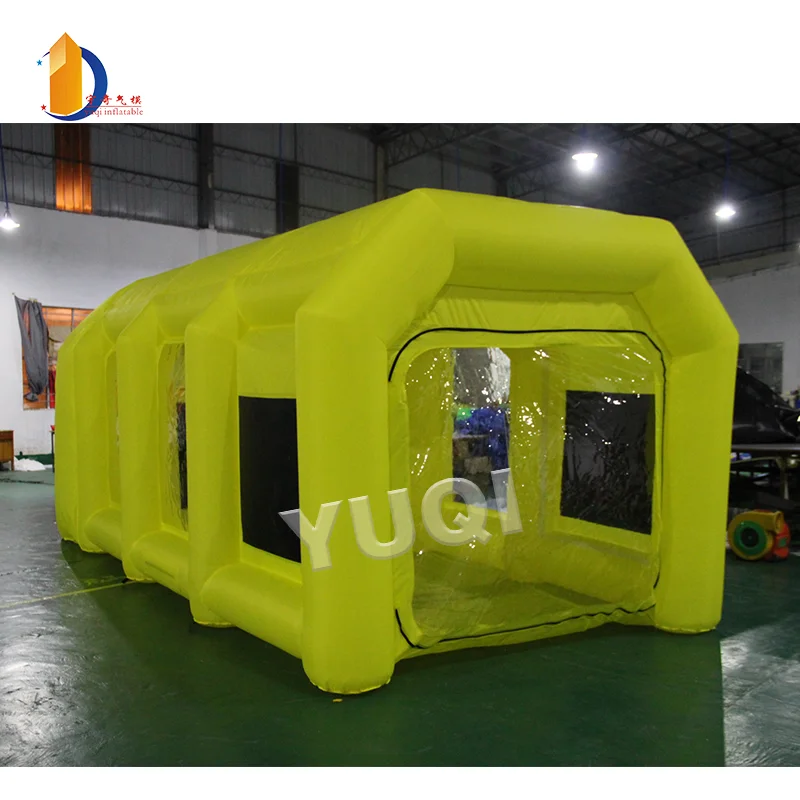 YUQI Mobile Portable Car Spray Tent Inflatable Car Painting Spray Paint Booth For Sale