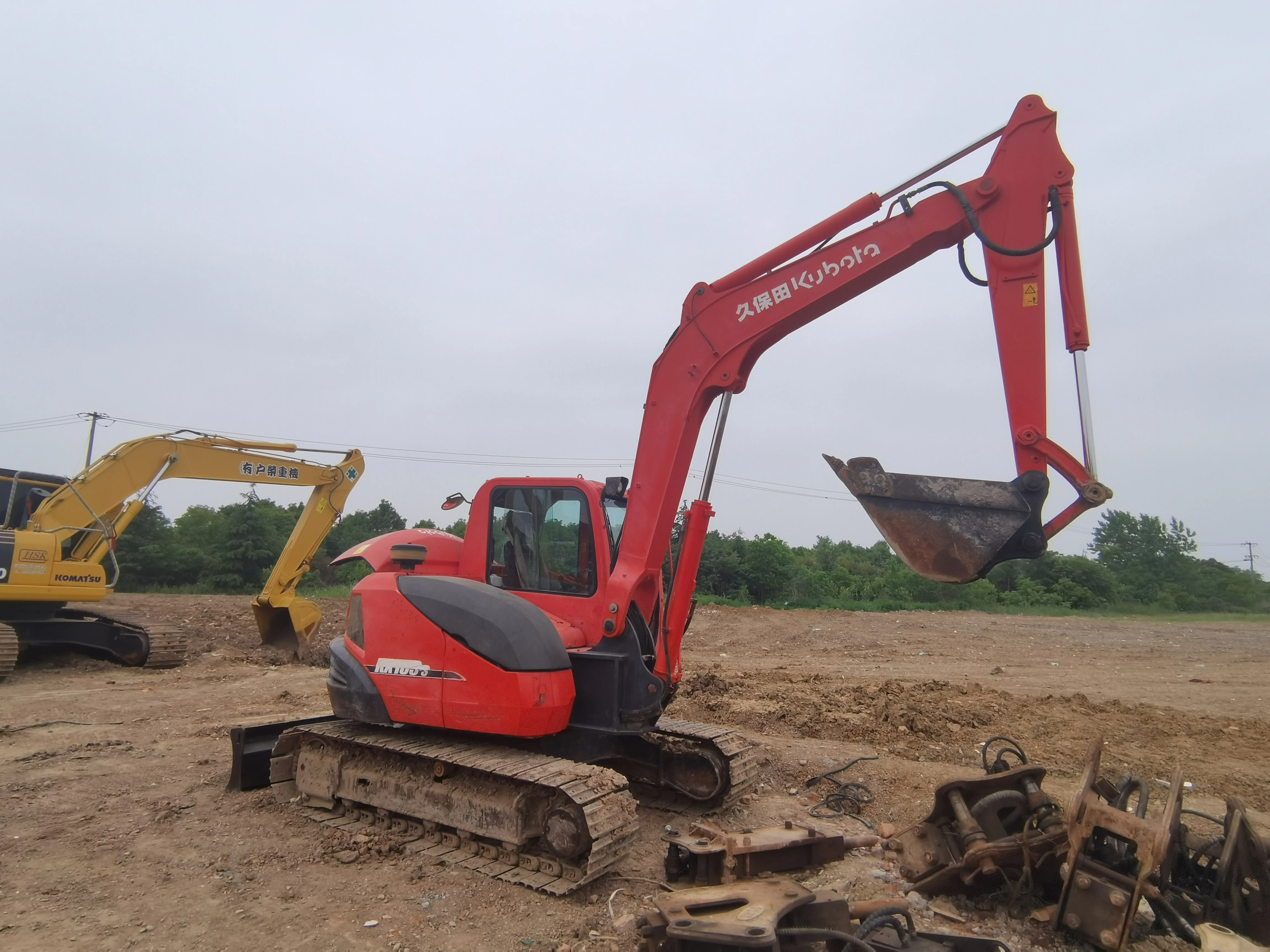 Маленький гидравлический гусеничный экскаватор Kubota kx185-3 б/у Kx185 8-тонный мини-экскаватор лидер продаж в Шанхае
