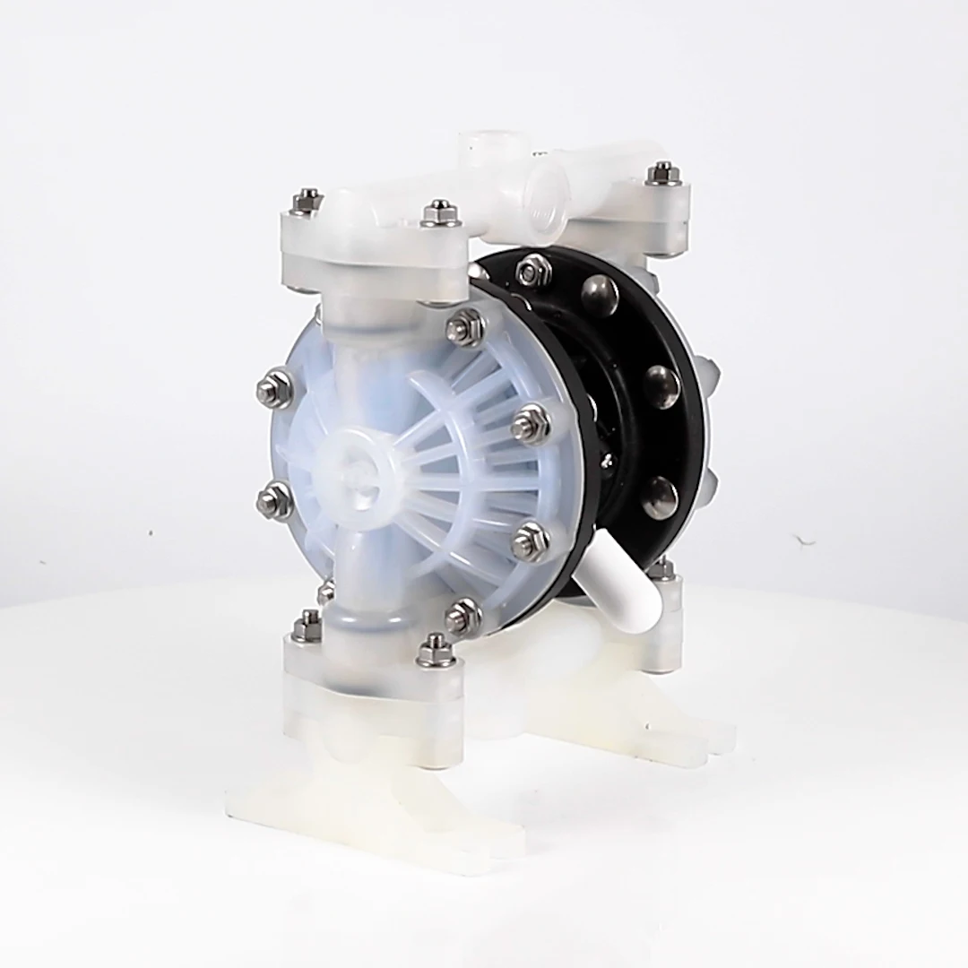 HYPV 1/2' Plastic Pneumatic Double Diaphragm Pump For Water Treatment Industry