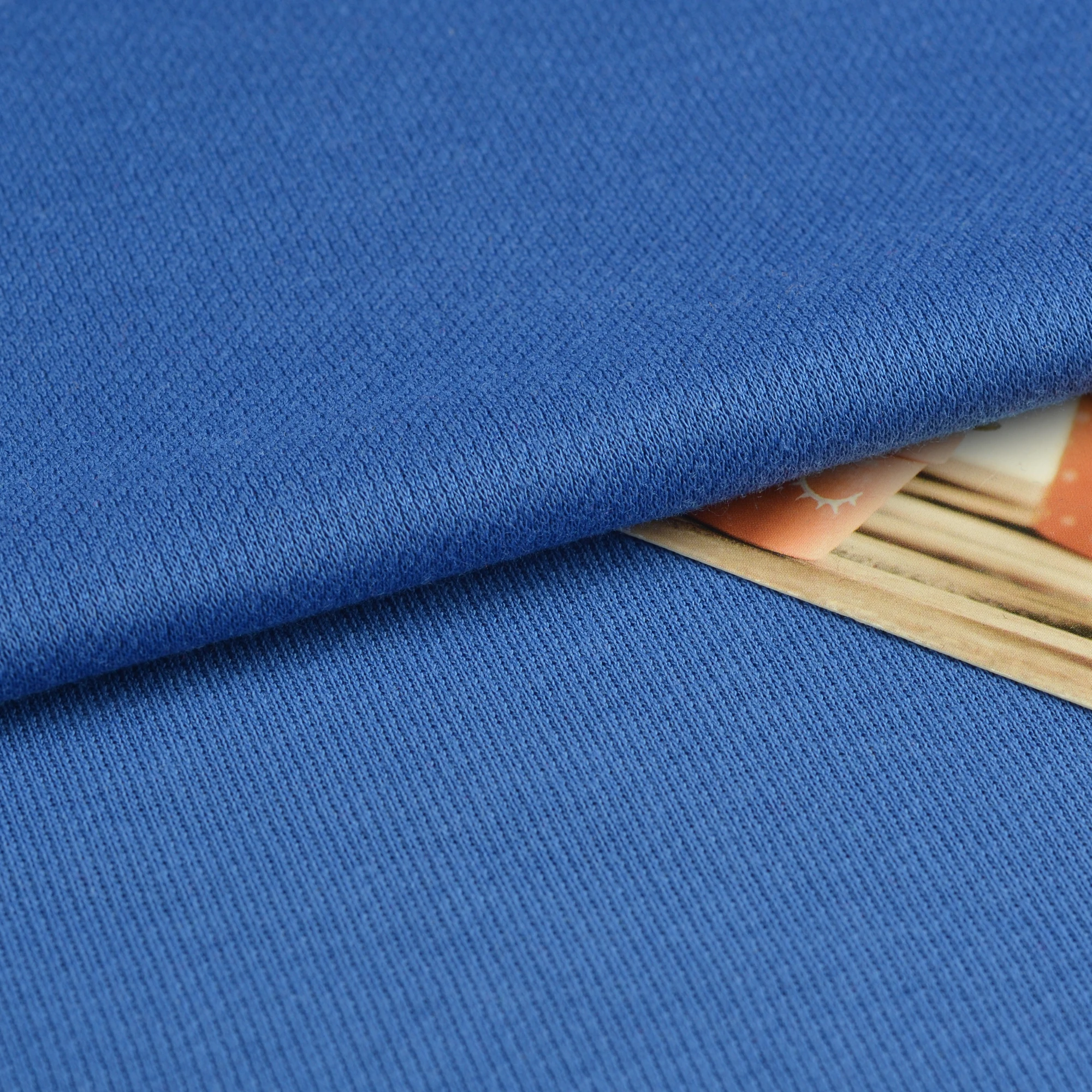 Polyester cotton elastic fabric wholesale 250g new oxygen cotton sweat fabric cool casual wear soft hygroscopic fabric