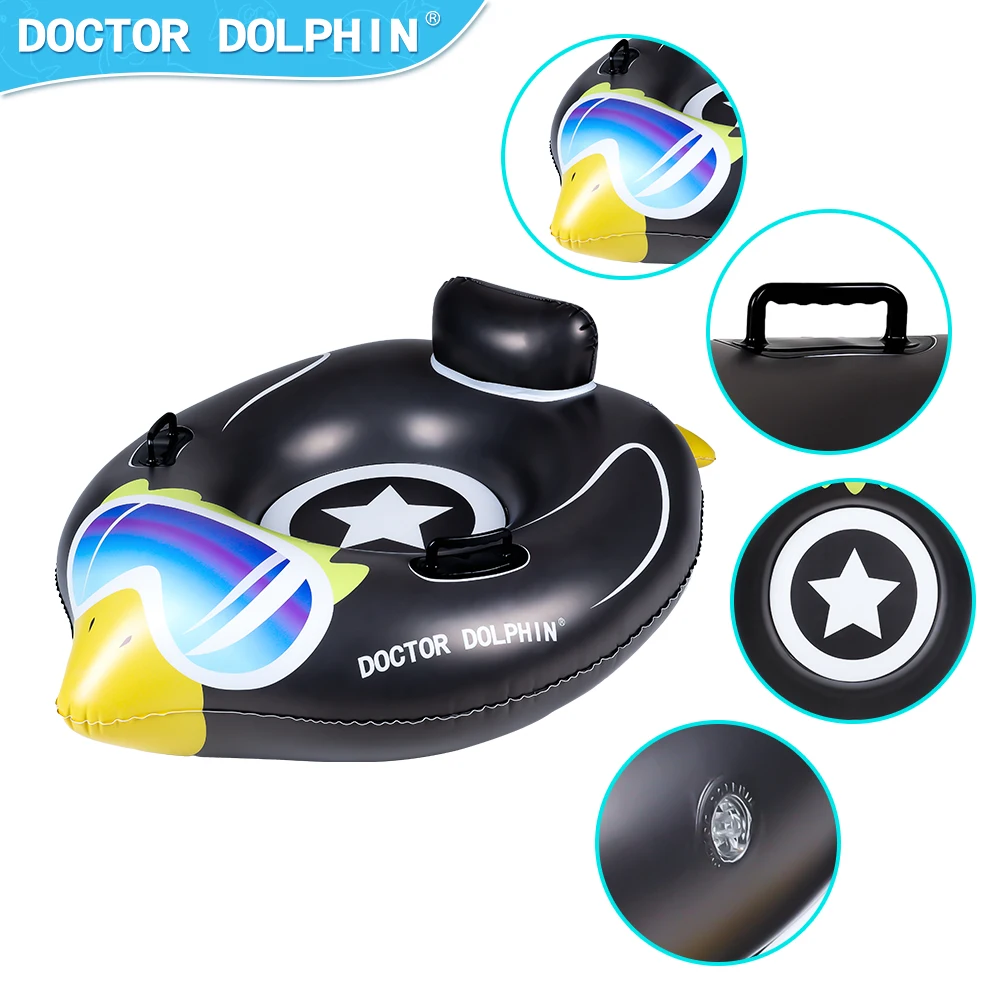 Factory Penguins Design Inflatable Snow Tube Speed Tube Sled Ski Boat Sled Sledge Winter Sport Snow Tubing