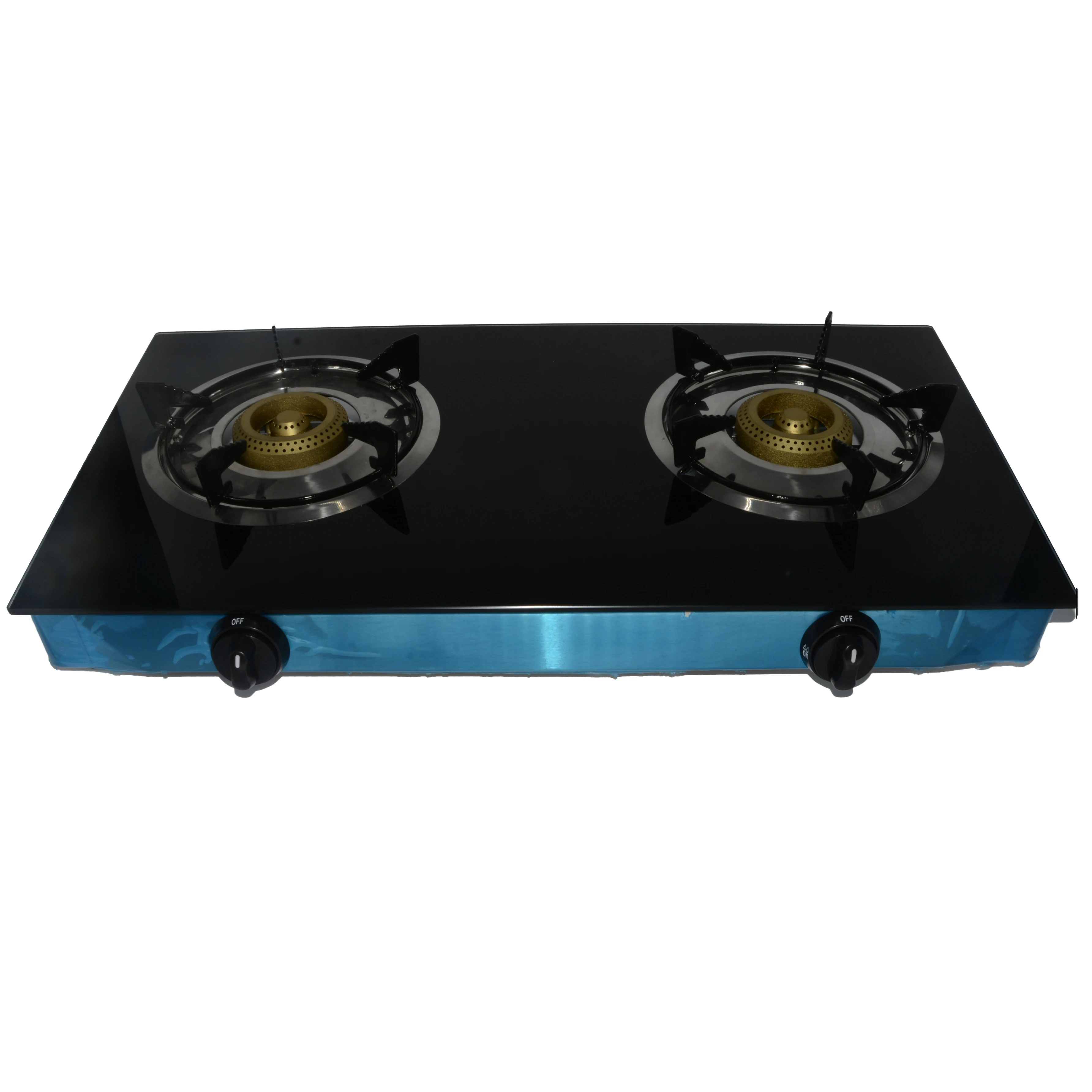 Tempered glass 2 burner liquefied household flameout protection Built-in built-in gas stove