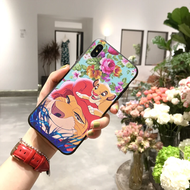 Best-selling cartoon lion king image TPU phone case / UV printing process for iphone phone case