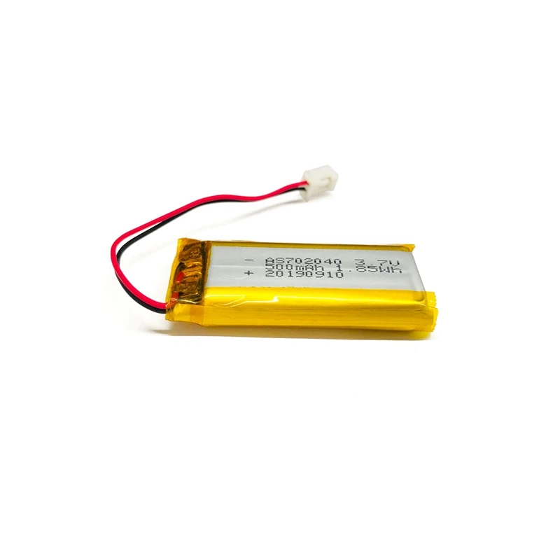UL1642 CB CE UN38.3 certificates rechargeable battery 702040 3.7v 500mah lipo battery for mobile device