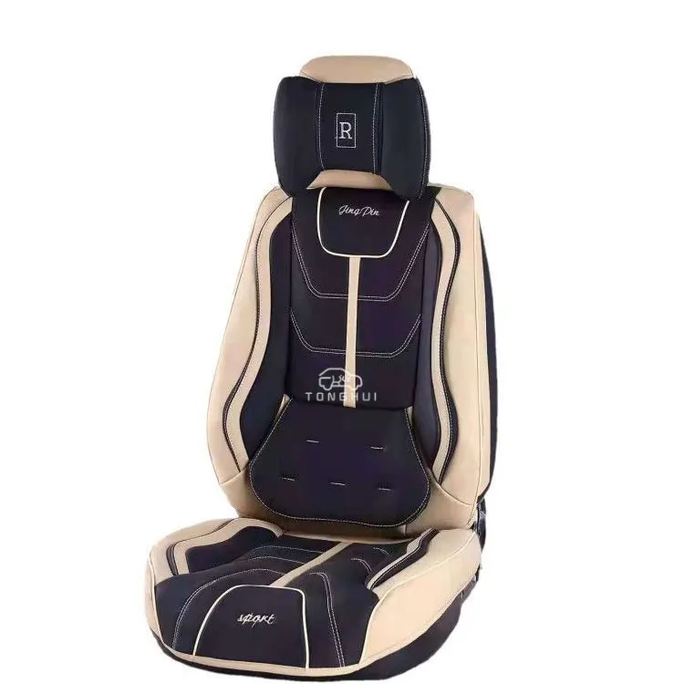 Car Seat Covers With Car Seat Cushion Luxury Pvc Pu Universal Leather Seat Cover Car Accessories