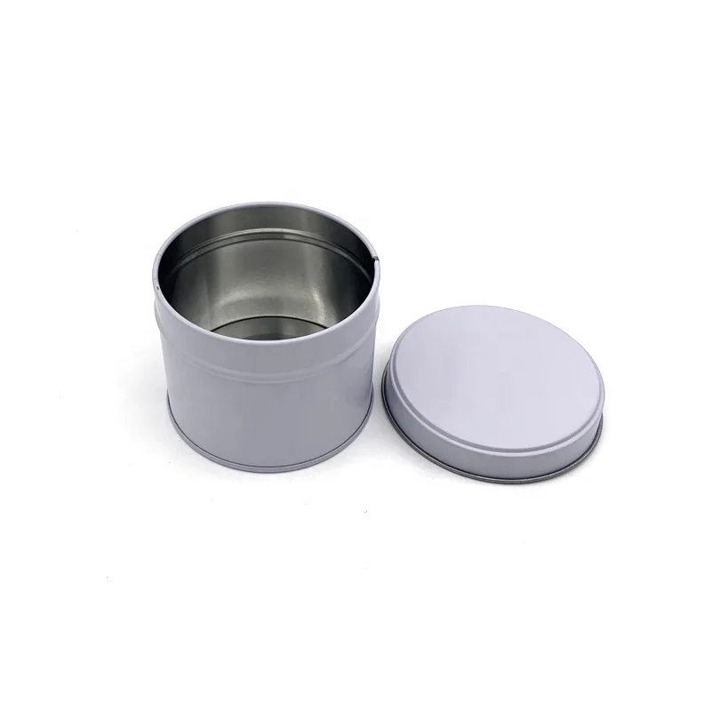 Wholesale 2oz 4oz 6oz 8oz Empty Round Black Gold Small Metal Tin Can Scented Container