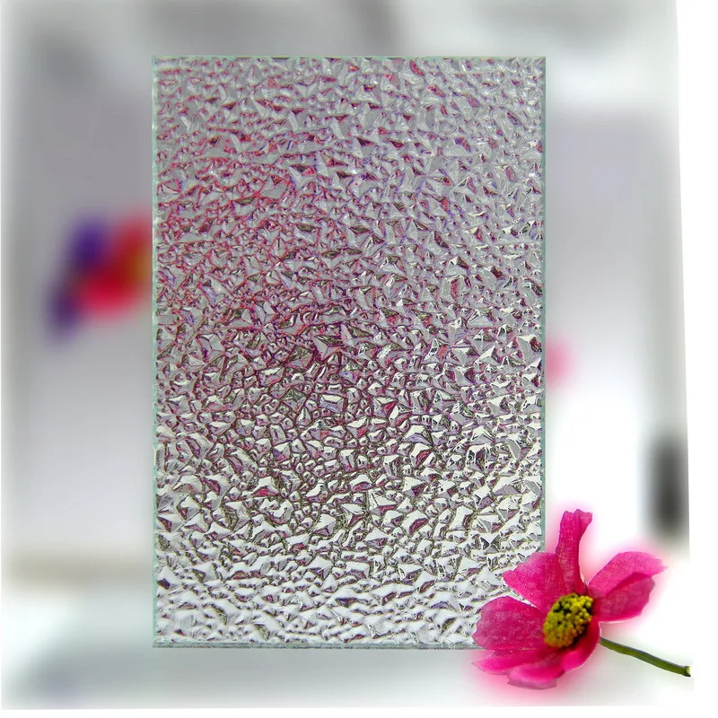 Customized Size Clear and Colored Patterned Glass