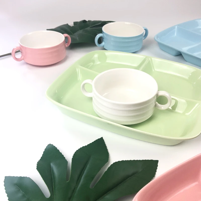 
wholesale ceramic porcelain soup bowl tureen with handles soup pot 