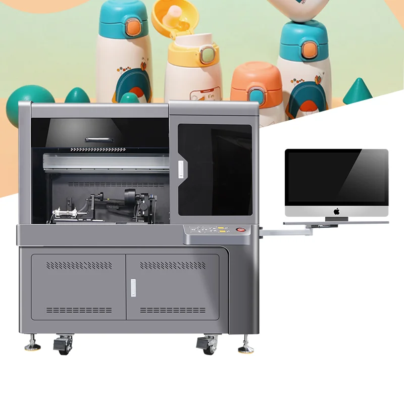 High speed cylindrical UV printer digital printing machine for glass wine bottle paper cup