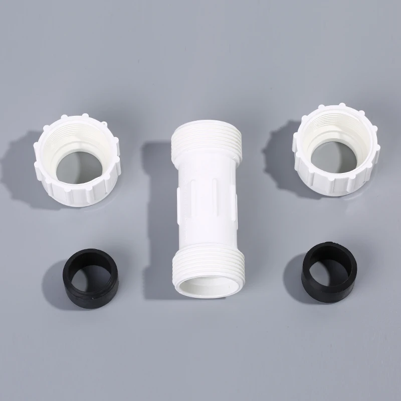 
Factory Direct Sale PVC SCH40 Compression Coupling Water Pipe Joint With Sealing Ring Plastic Quick Connector 