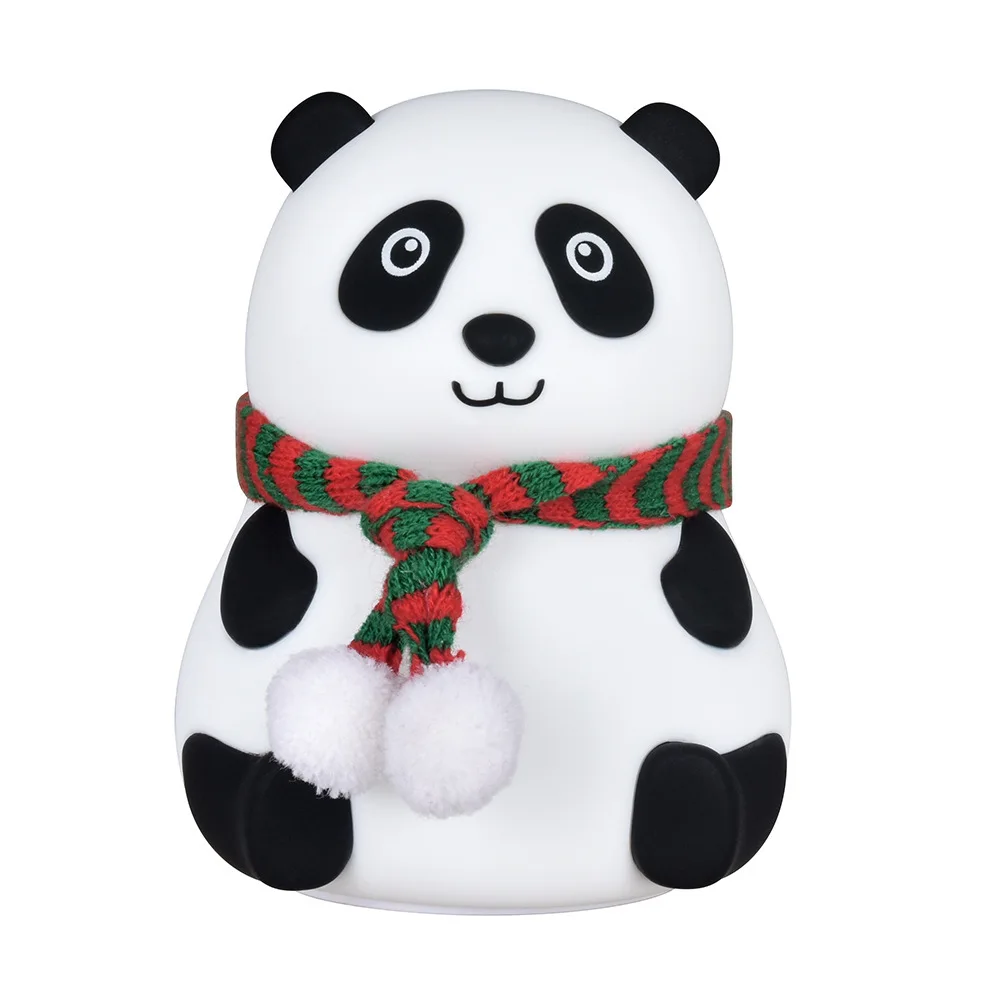 Светильник Panda Pat Touch, 5 Вт, ночник, теплый белый, цилиндрический, необычный силиконовый дизайн, идеальная прикроватная атмосфера, подарок