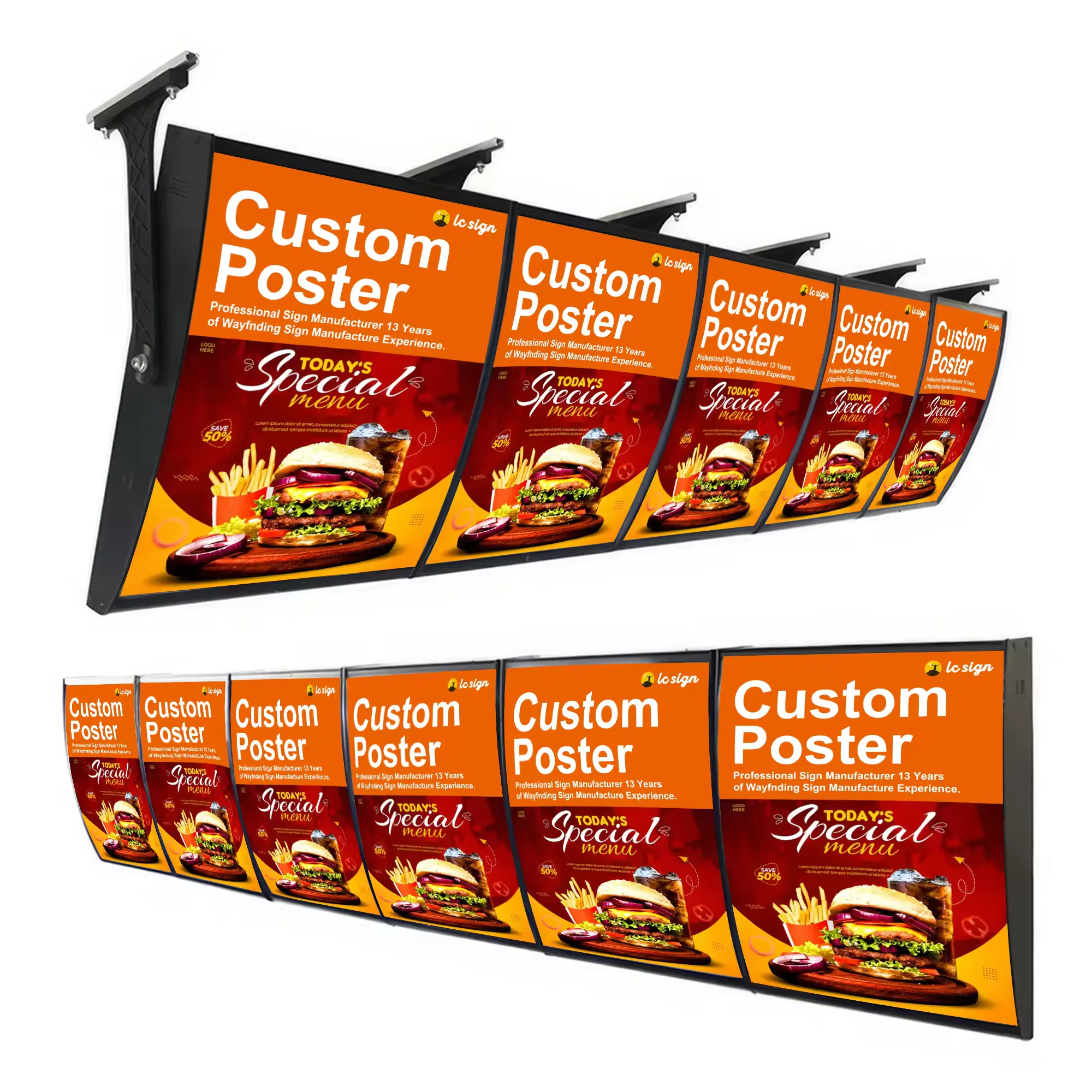 24'x36' Led Light Box Frame Display Wall Custom Lightbox Acrylic Advertisement Ultra Slim