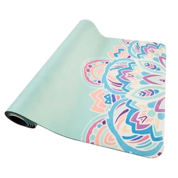 New Best Organic Custom Printed Washable Exercise Natural Rubber Yoga Mat Eco Friendly Suede Yoga Mat