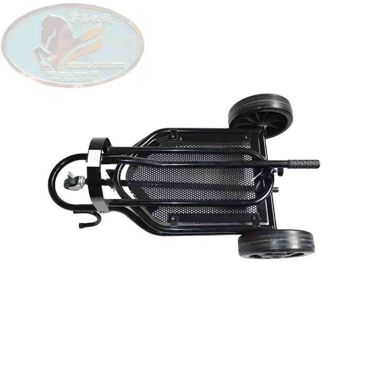 High Quality Carbon Steel Saddle Storage Cart Stable Supplies Trolley for Horse Products