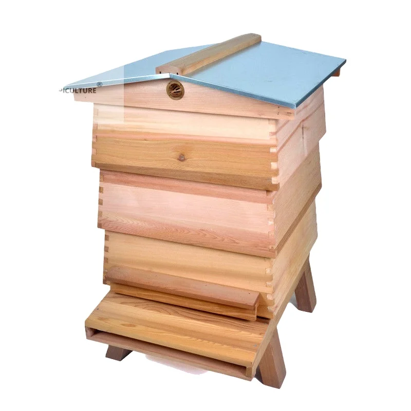 Beekeeping Tools 12 Frames Ceder or Pine Wood British WBC Beehive for Beekeeping