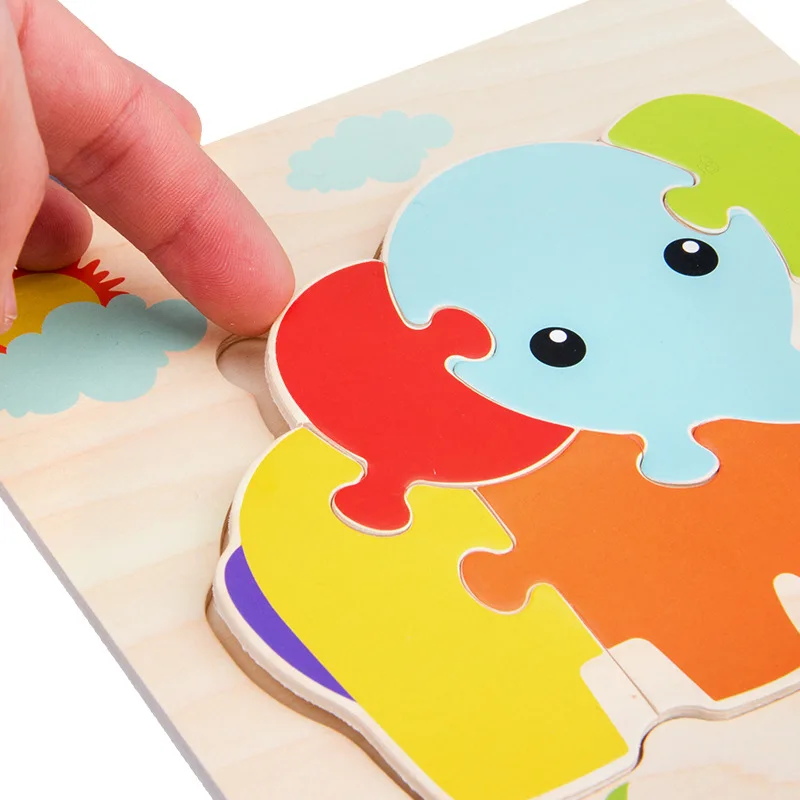 2022 Wooden Puzzle Jigsaw for Children Baby Educational Toy puzzles for kid
