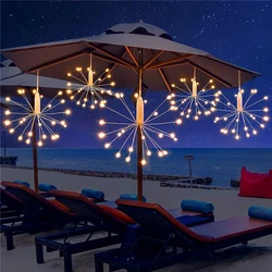 150 Leds usb operated eight functions remote control outdoor led firework fairy multicolor string lights for wedding christmas