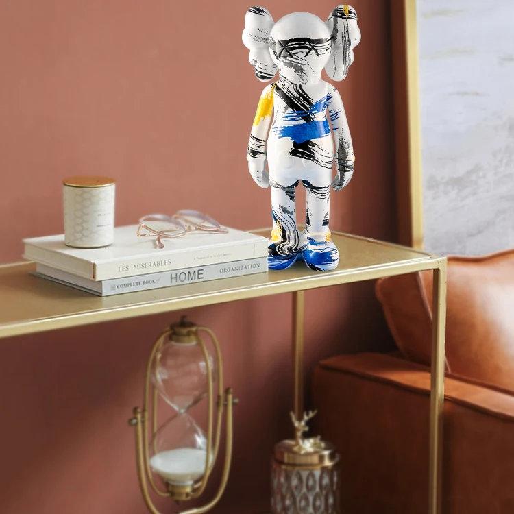 Wholesale Customized 400% Splash-ink DIY Bearbrick Kaw Power Bruin