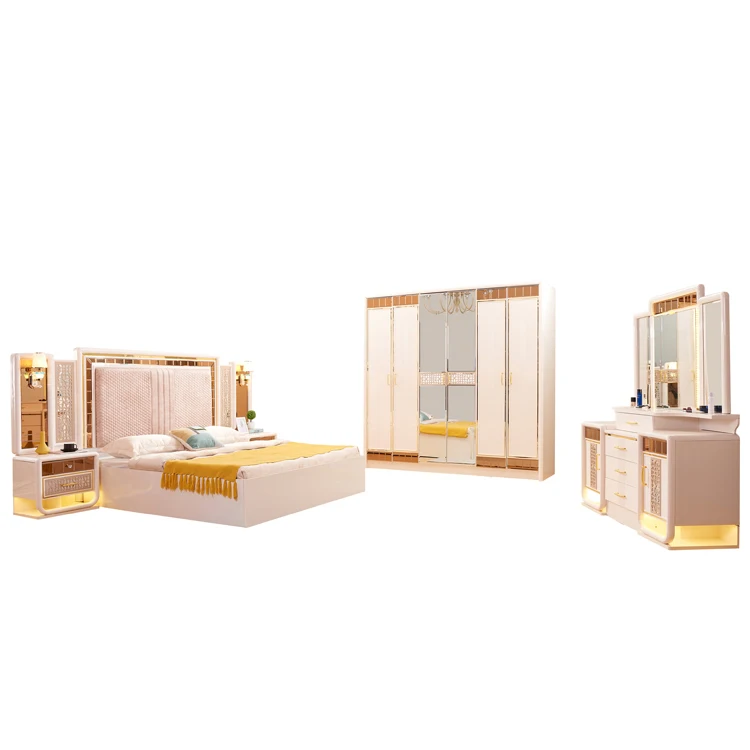 Luxus Muebles De Dormitorio оптовая продажа элегантный современный стиль комплект для спальни