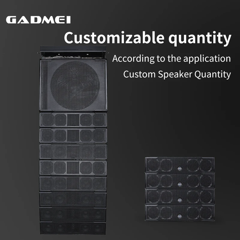 4 inch neodymium full range powered line array speaker system dj speakers 18 inch big bass subwoofer speaker set with amplifier