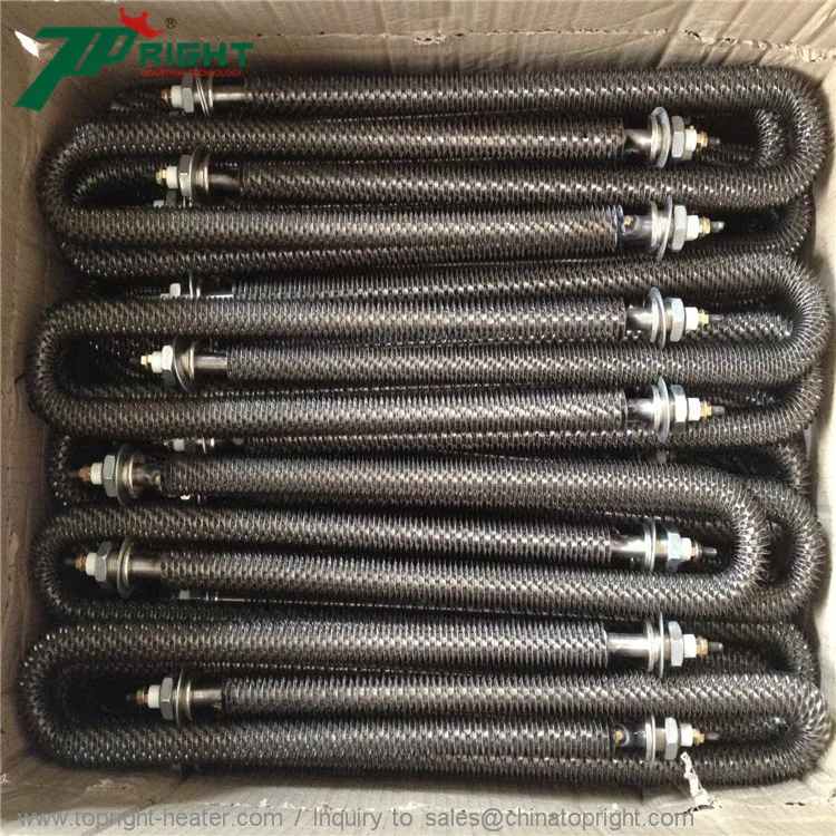 Cheap Factory Price u shape tubular heater W type finned air heating tube With CE