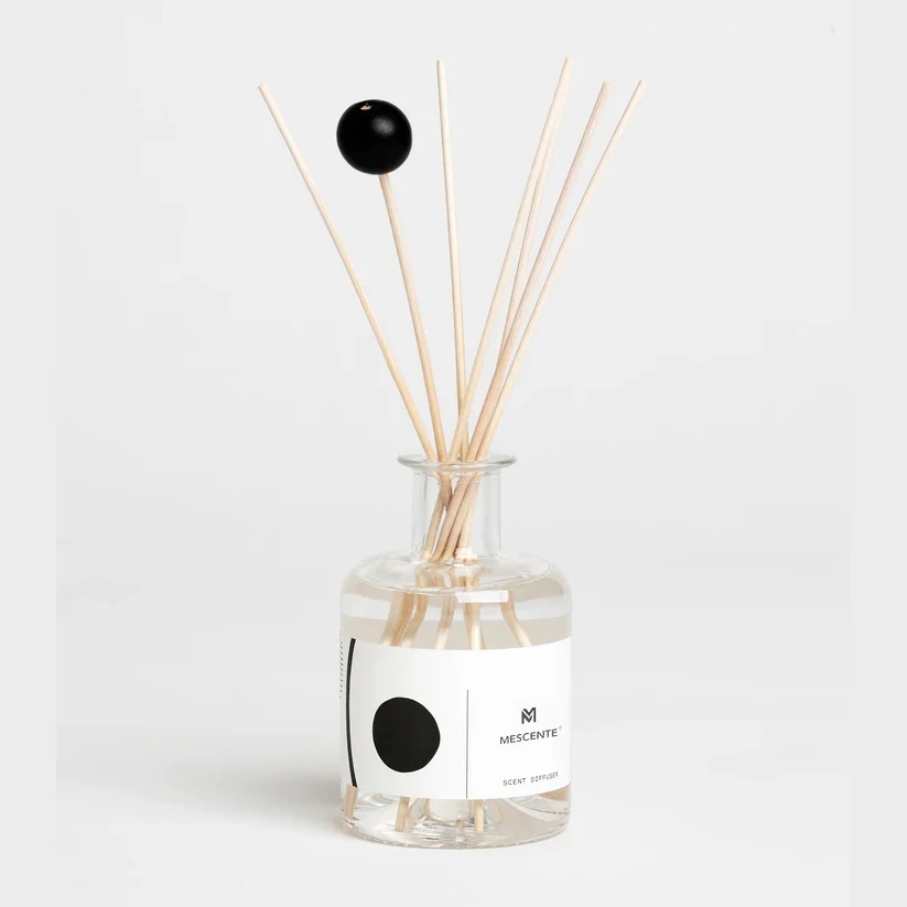 M&Scent Big Custom Box Packaging Wooden Bamboo Vase Essential Oil Reed Diffuser with Reed Sticks