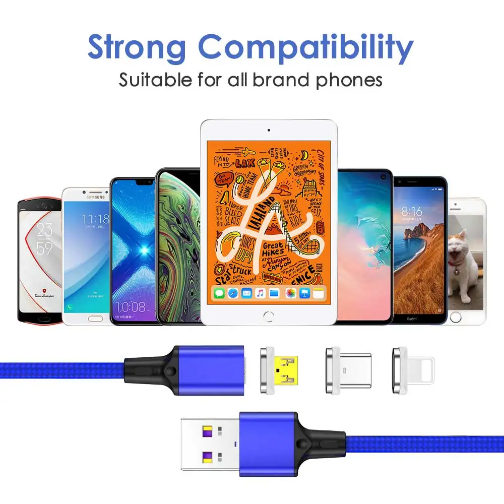 
IPSKY Custom logo data cable strong magnetic with N52 data and charging cable 